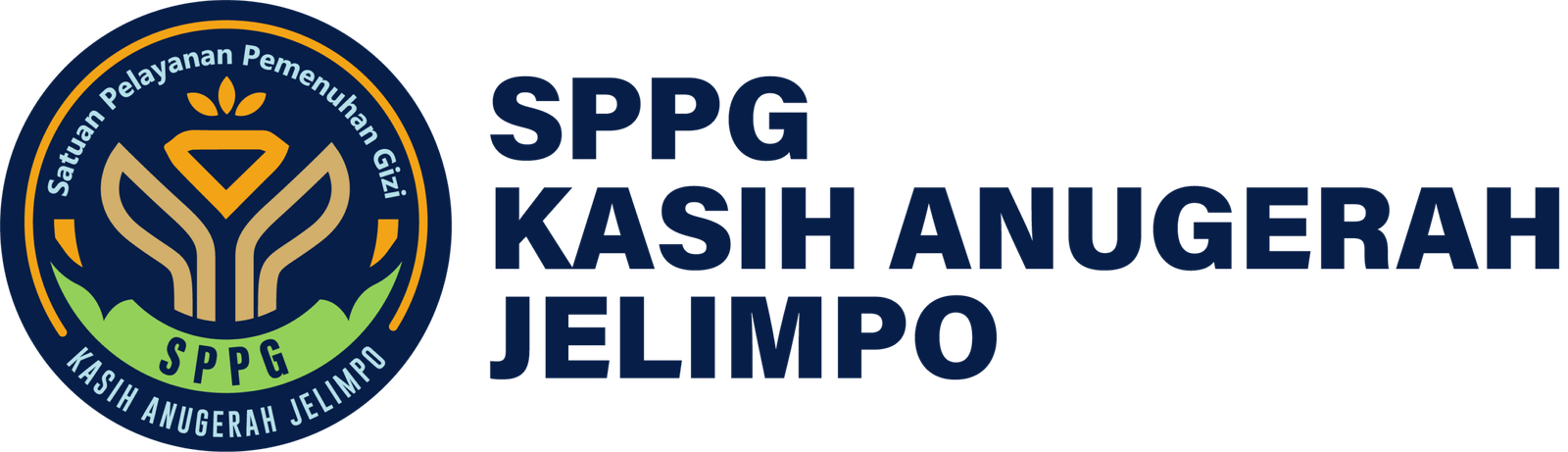 Logo dengan text 3 baris