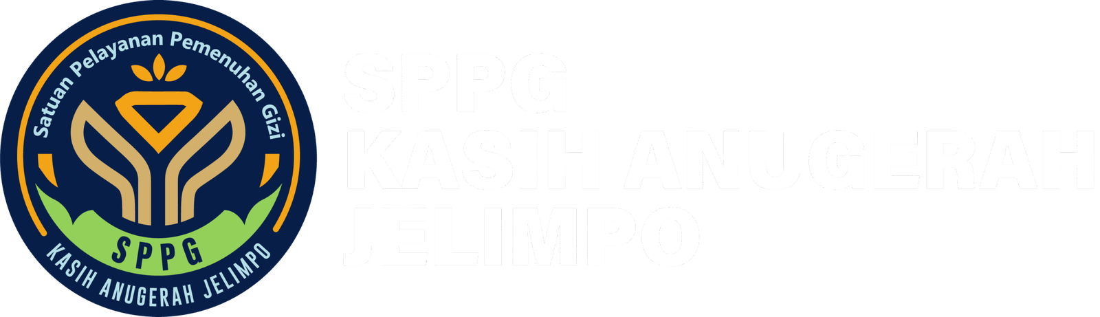 SPPG LOGO KAJ Logo dengan text putih